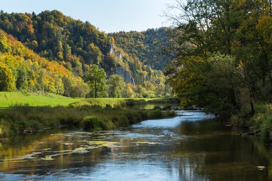 Landschaft im Naturpark Obere Donau zwischen Beuron und Fridingen
