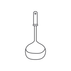 soup ladle utensil monochrome silhouette
