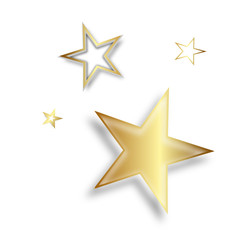 Stern Sterne Zeichen Symbol Gold Symbole Star Stars Set Verschiedene