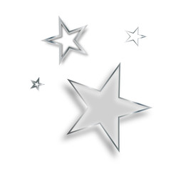 Stern Sterne Set Silber Grau Weihnachten Star Stars