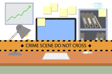 Crime scene. Do not cross police line