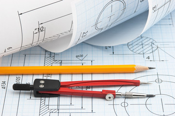 twisted technical drawing
