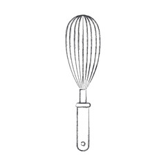 whisk kitchen utensil monochrome blurred silhouette