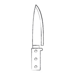 cook knife flat monochrome blurred silhouette
