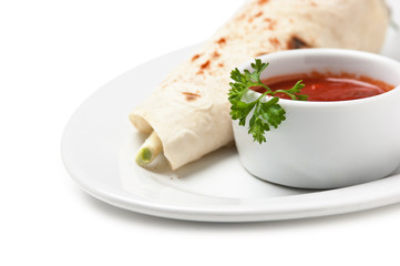 pancakes stuffed with spices