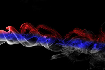 Serbia national smoke flag