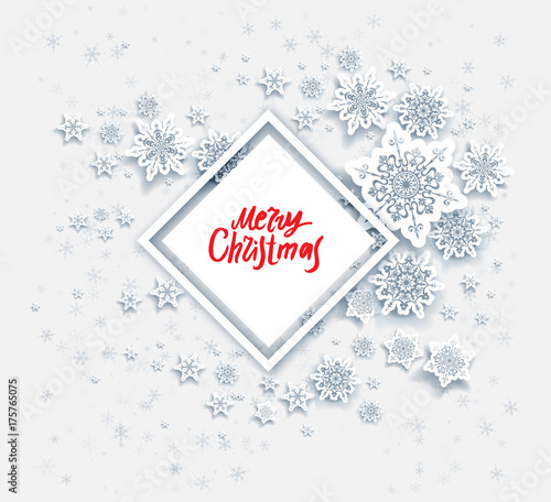 &quot;Merry Christmas card snow&quot; Stock image and royalty-free vector files