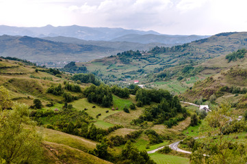 Fototapeta na wymiar Mountains in Maramures region (Romania)