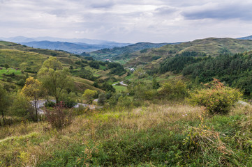 Fototapeta na wymiar Mountains in Maramures region (Romania)