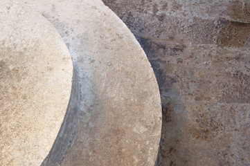 base of the staircase of a private house