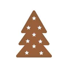 christmas gingerbread icon- vector illustration