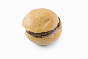 Hamburger on white background