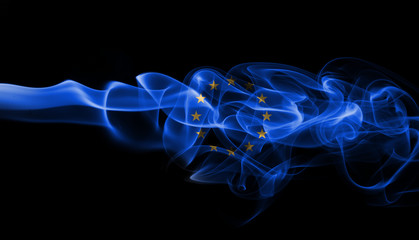 Eu smoke flag, european union