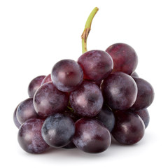 Red grape berry bunch isolated on white background cutout