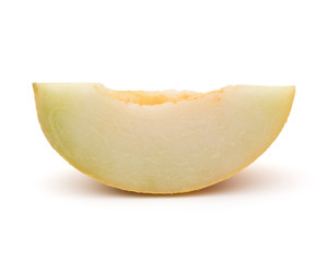 melon slice isolated on white background cutout