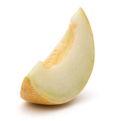 melon slice isolated on white background cutout