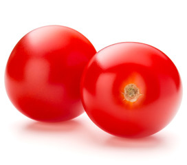 fresh cherry tomato isolated on white background cutout
