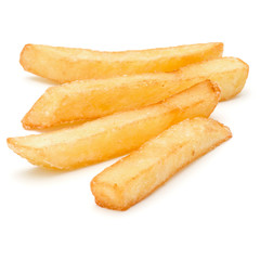 French Fried Potatoes isolated on white background