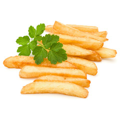 French Fried Potatoes isolated on white background