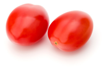 fresh plum tomato isolated on white background