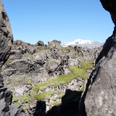 Landschaft im Snæfellsjökull-Nationalpark auf der Snaefellsnes Halbinsel im Westen Islands