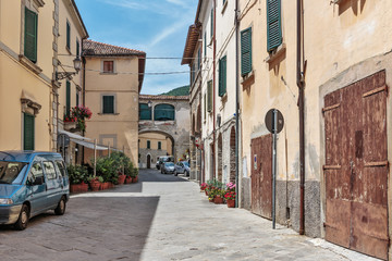 Fototapeta premium Old Italian streets in Tuscany