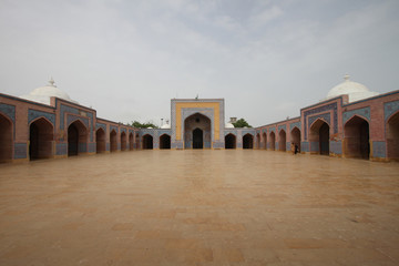 Courtyard of Shah Jahan Mosque in Thatta