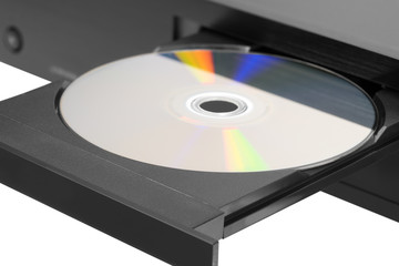 Blue-ray player with a disk