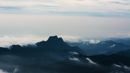 Morning Mist with Mountain ,sea of mis © meen_na