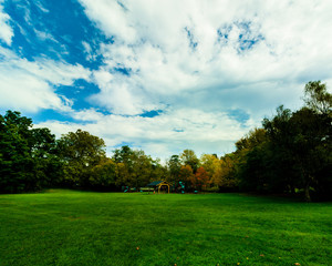 Obraz premium Autumn at the park