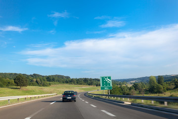 Highway in Serbia, Europe