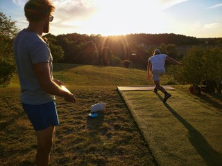 Sunset disc golf