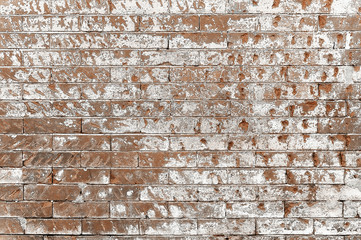 Old red red brick background