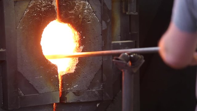 Glass Blower Oven Removal