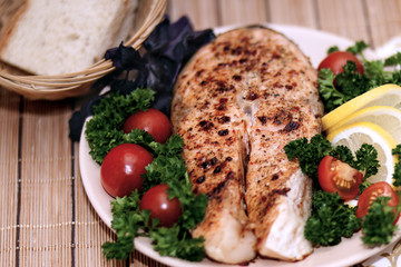 Grilled red fish