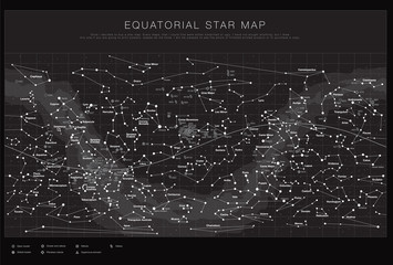 High detailed sky maps vector set - 175787234