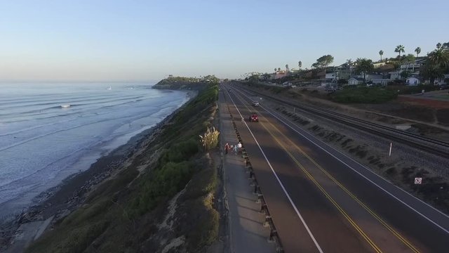 Pacific Coast Highway in Encinitas California
