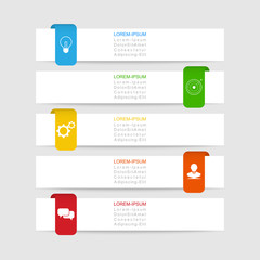 Infographic design vector Business concept steps or processes can be used for workflow layout, diagram, annual report, web design