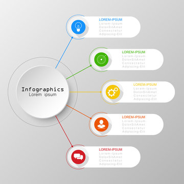 Infographic design vector Business concept steps or processes can be used for workflow layout, diagram, annual report, web design