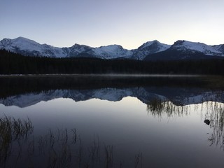 Bierstadt lake in Rocky Mountain National Park, Colorado
