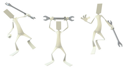 Paper Men Figures, Spanner