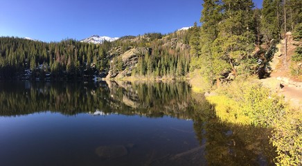 Bear lake in Rocky Mountain National Park, Colorado