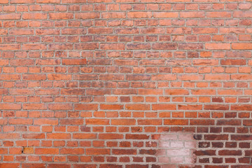 Fototapeta premium Old worn urban brick wall texture background