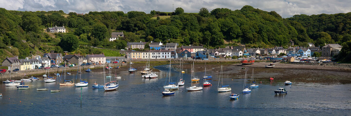 Old Fishguard Harbour in Dyfed, Wales - 175789659