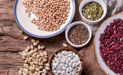 Various dry legumes