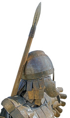 Naklejka premium Reconstruction of knightly armor - armor and helmet