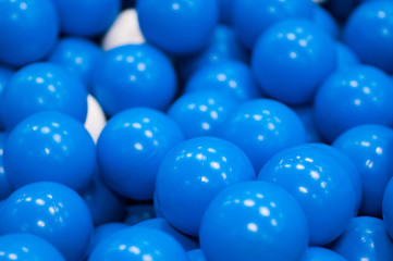 plastic balls in the children's playroom