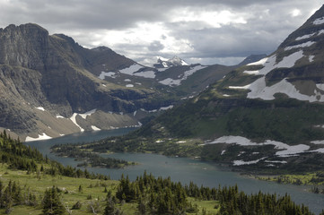 Hidden lake at Glacier National Park