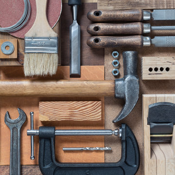 Various carpentry and DIY tools