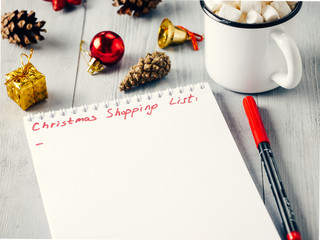 Christmas gifts shopping planning list